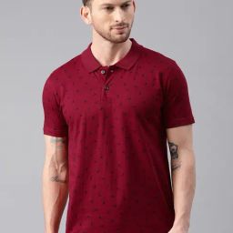 Kryptic Maroon Polo T-Shirt-image-37