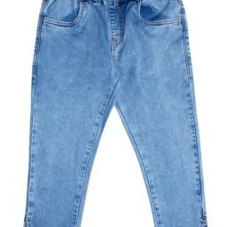 Kiddopanti Kids Blue Solid Jeggings-image-75