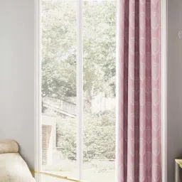 Bianca TREMEZZO Pink Faux Silk 9 Ft. Long Door Curtain-picture-10