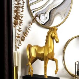 The Artment Gold Resin Bold and Majestic Horse-image-14