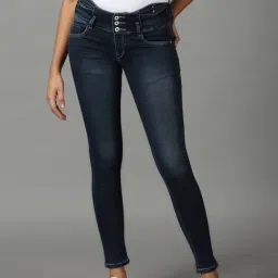 SHOWOFF Dark Navy Slim Fit Mid Rise Jeans-picture-8