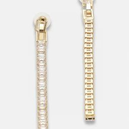 Sohi Gold Plated Party Designer Stone Dangler Earrings-image-43