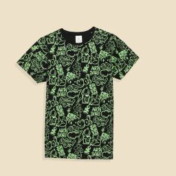 Allen Solly Boys Black Cotton Graphic T-Shirt-image-61