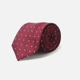 Allen Solly Maroon Embroidered Formal Tie-picture-13