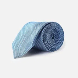 Allen Solly Light Blue Embroidered Formal Tie-picture-39