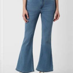 Van Heusen Blue Cotton Mid Rise Bootcut Jeans-image-48