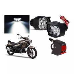 Cartronics 9 Led Shilon Fog Light White With On/Off Swich For Suzuki Intruder-24