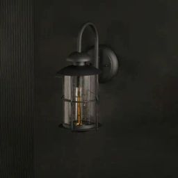 Whispering Homes Lima Open Outdoor Wall Light - Black-image-99