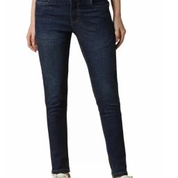 Allen Solly Navy Cotton Skinny Fit Jeans-image-76