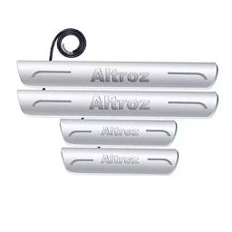 Auto Pearl Car Door Foot Step Led Sill/Scuff Plates Mirror Finish Silver Compatible For Tata Altroz, LEDSillPLATE_Sil_Altroz (Set of 4)-image-7