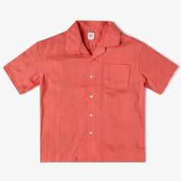GAP Boys Coral Cotton Striped Shirt-image-54