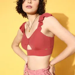 Da Intimo Red Full Coverage Bralette image 3