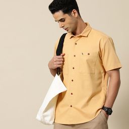 Mr Bowerbird Men Premium Solid Casual Shirt-image-35