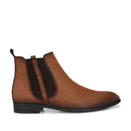 Hitz Men's Tan Chelsea Boots-picture-1