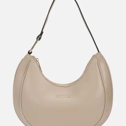 Van Heusen Beige PU Solid Hobo Shoulder Handbag-image-30