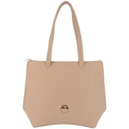 Baggit Kipos Embry Beige PU Solid Tote Handbag-image-72