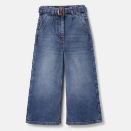Blue Giraffe Girls Blue Pure Cotton Jeans-image-32