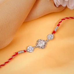 GIVA 925 Sterling Silver Padma Vinayak Rakhi-picture-4