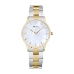 OBAKU V247LXGWSF Lyng Lille Alabaster Analog Watch for Women-image-49