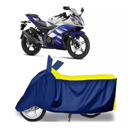 Auto Pearl Two Wheeler Cover for Yamaha YZF R15 - Yellow, Blue-image-80