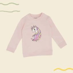 Pantaloons Baby Infant Girls Lilac Snow Printed Sweatshirt-image-100