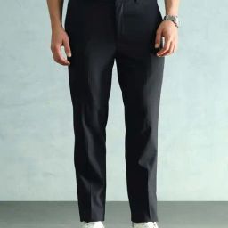 Arrow Blue Slim Fit Trousers-image-49