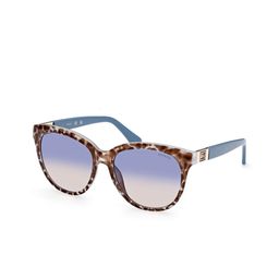 GUESS Women Oval Sunglasses with UV Protected Lens GU7850 56 92W-Purple-image-33
