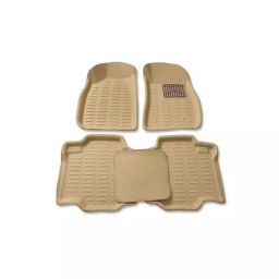 Oscar 3D Beige Foot Mat For Toyota Fortuner New Set-image-43