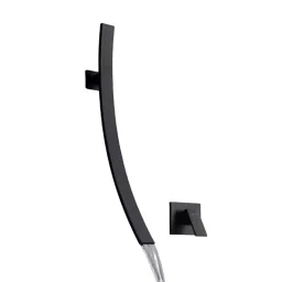 Aquieen Basin Mixer Tap Brass & Copper Wall Mount Black, AQN 907-16