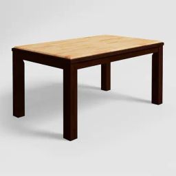 Godrej Interio Swish Brown & Cream Rubber Wood 6 Seater Rectangular Dining Table-18