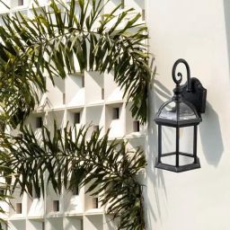 Whispering Homes Black Metal Auger Outdoor Wall Light-image-29
