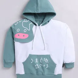 Cutopies Girls Graphic Printed Hooded Sweatshirt-picture-16