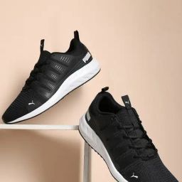 Puma Men's Shore Charcoal Black Running Shoes-image-18