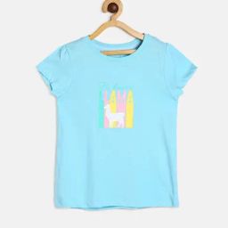 MINIKLUB Kids Blue Printed Top-image-84