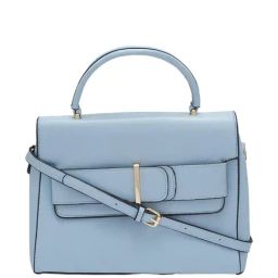 Globus Blueish Grey Solid Medium Handbag-14