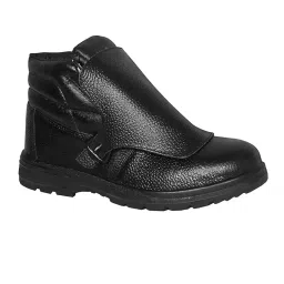 Lancer Steel Toe Safety Shoe Single Density PU Sole UK 10 Black, TP-205-image-12