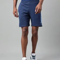 ALCIS Navy Soft Touch Slim Fit Athleisure Shorts-picture-19