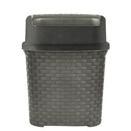 Kuber Industries Grey Textured Swing Dustbins - 7 L image 2