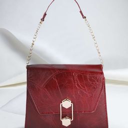 Fastrack Burgundy Solid Shoulder Bag image 1