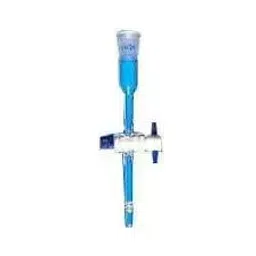 Borosil Glass Adapter Straight Cone With Stopcock 8854014-17