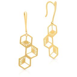 Malabar Gold & Diamonds 14k Yellow Gold Dangler Earrings For Women-image-98