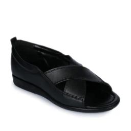 Coolers by Liberty Men's Black Cross Strap Sandals-image-2