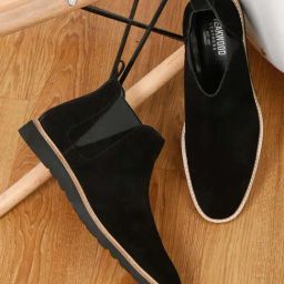 Teakwood Leathers Men's Black Chelsea Boots-image-60