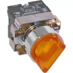 Teknic 3 Position 220 V White Illuminated Selector Actuator with Integral LED, 2ASL6LB-3PSRR image 1