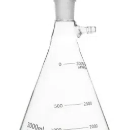 Abgil 3000ml Borosilicate Glass Bold Neck Heavy Wall Filtration Flask with Tubulation and Interchangeable Joint ABG1502-image-9