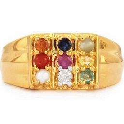 GenZcomplex Gold-Plated Brass Crystals Finger Ring-image-67