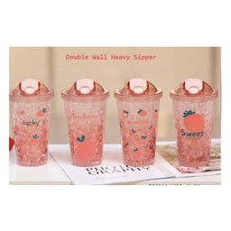 YAMAMA Double Wall Heavy Sipper Water Bottle 450 ml (Color May Vary)-image-21