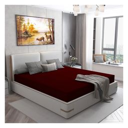 The Baby Booth Waterproof Mattress Protector Queen Size - Maroon-picture-15