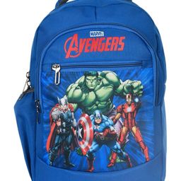Kuber Industries Marvel-Avengers School Bag  Kids School Bags  Student Bookbag  Spacious School Bag  School Bag for Girls & Boys  School Backpack for Kids  4 Compartments School Bag  Blue Height 14.9 Inch-image-86