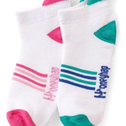 Honeyhap Premium Cotton Bamboo Spandex Socks With Bio Finish Pack of 2 - Pink & Green-image-84